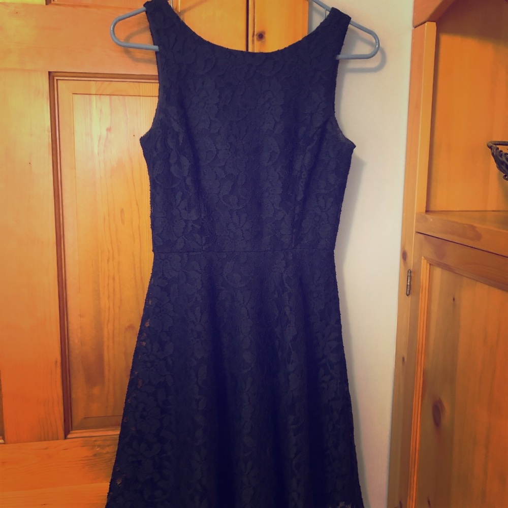 Navy lace dress